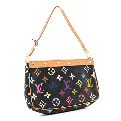 Monogram Multicolor Pochette Accessories Black