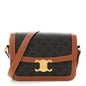 Triomphe Canvas Calfskin Medium Triomphe Bag Tan