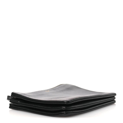 Lambskin Large Trio Crossbody Bag Black