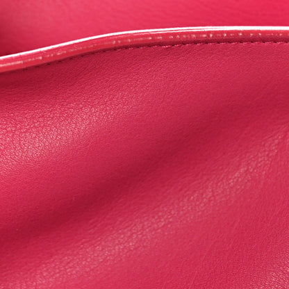 Calfskin Large Classic Y Cabas Fuchsia