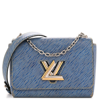 Epi Twist Shoulder Bag MM Denim Light