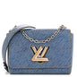 Epi Twist Shoulder Bag MM Denim Light