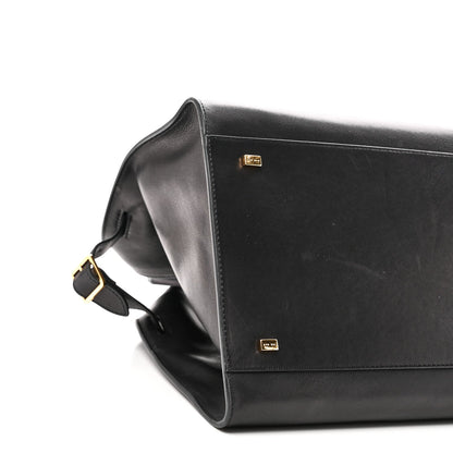 Polished Saddle Calfskin Soft Margaux 15 Black