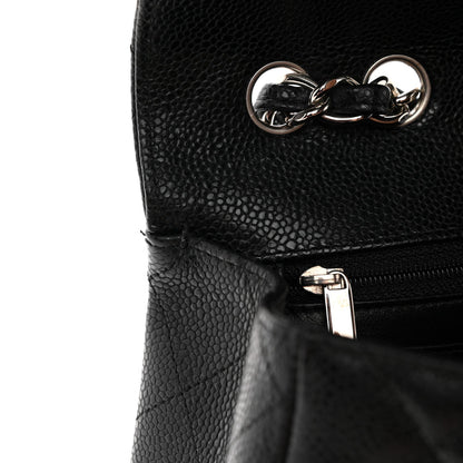 Caviar Quilted Jumbo Single Flap Black