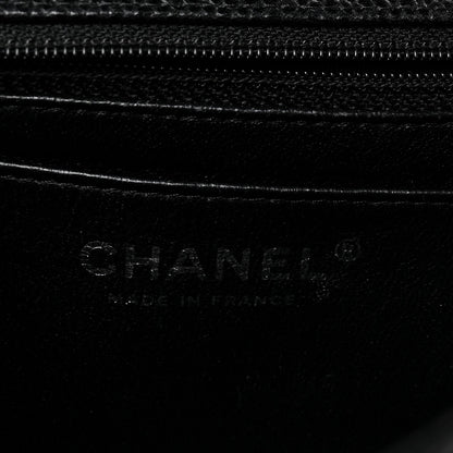 Caviar Quilted Mini Square Flap Black