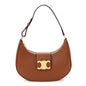 Smooth Calfskin Medium Strap Ava Triomphe Shoulder Bag Tan