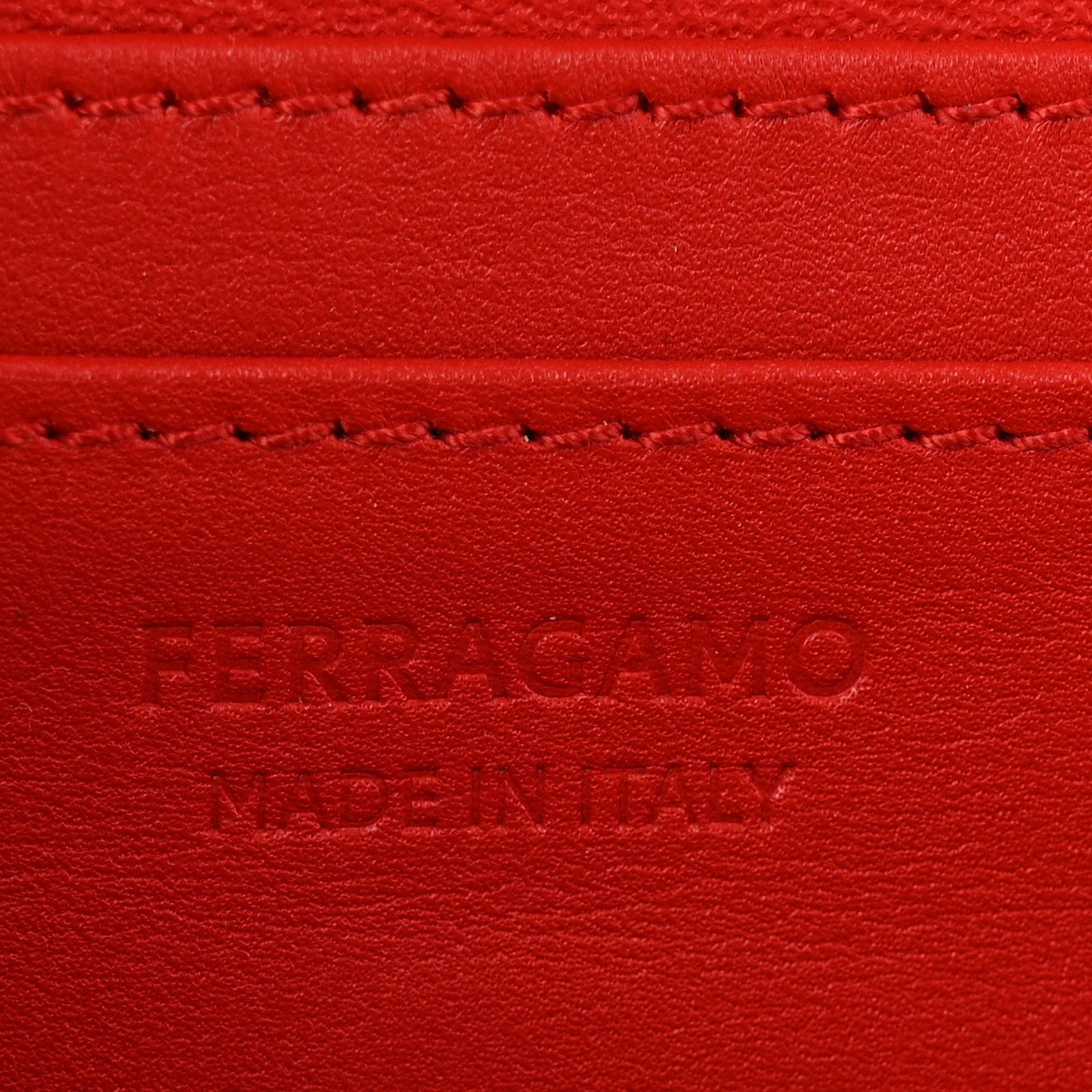 Brushed Calfskin Mini Geometric Clutch Bag Flame Red