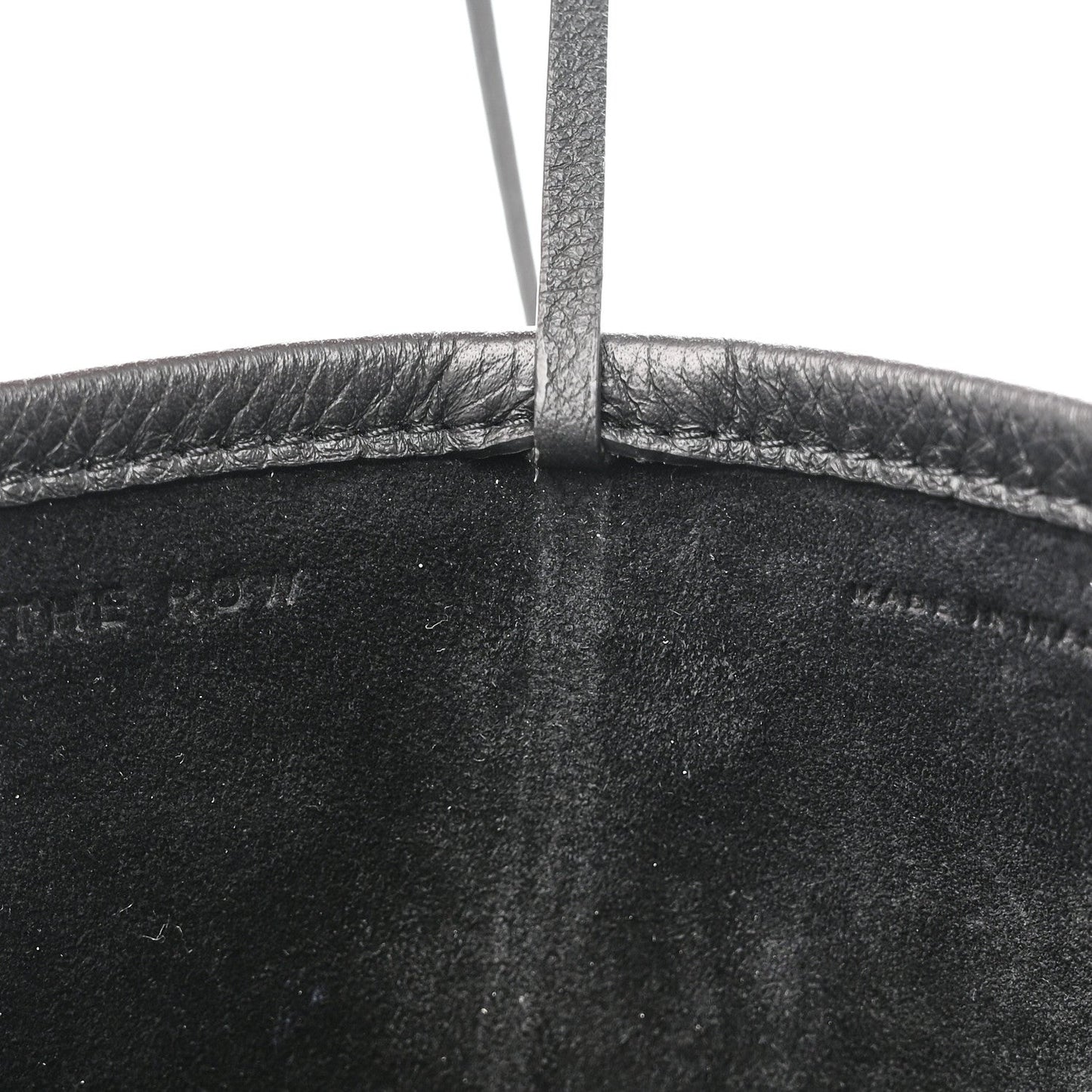 Grained Calfskin Medium N/S Park Tote Black