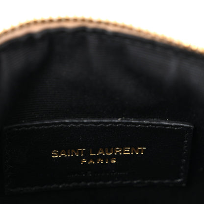 Lambskin Monogram Mini Sade Tube Bag Crema Soft