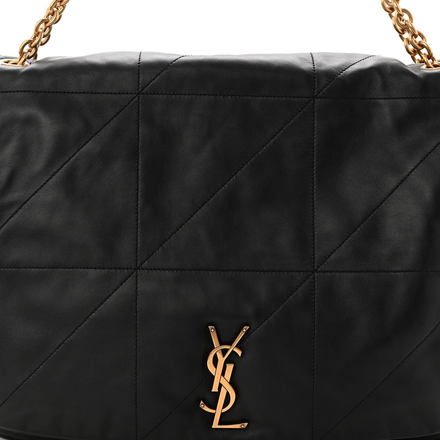 Lambskin Matelasse Monogram Large Jamie 4.3 Black