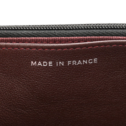 Lambskin Quilted CC Turnlock Wallet On Chain WOC Black