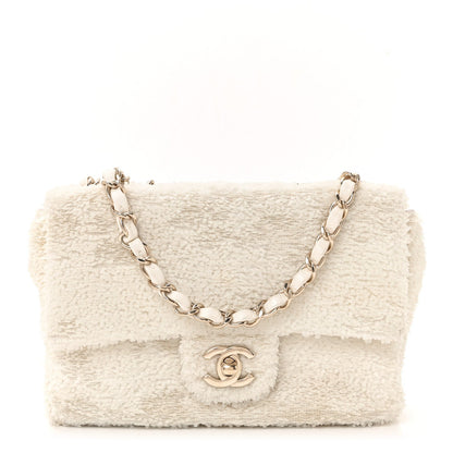 Sequin Small Single Flap White