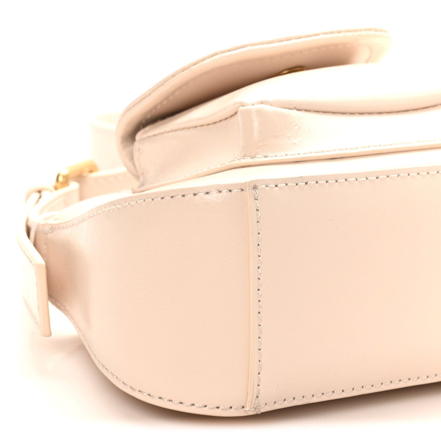 Calfskin Jitney Hobo Cream