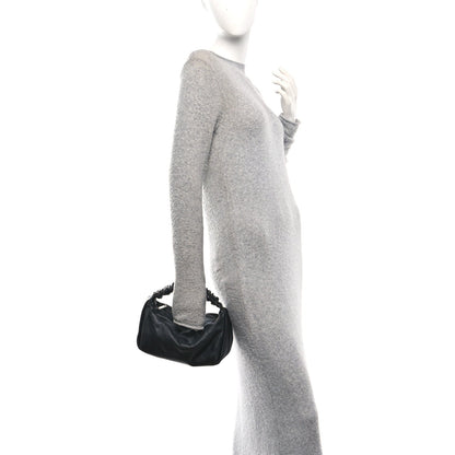Lambskin Mini Scrunchie Bag Black