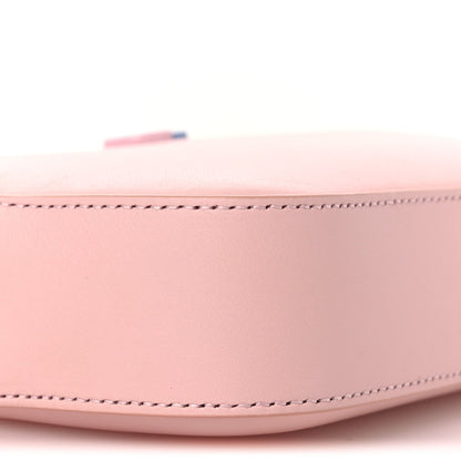 Dollar Calfskin Enamel Super Mini GG Marmont Chain Shoulder Bag Light Pink Blue