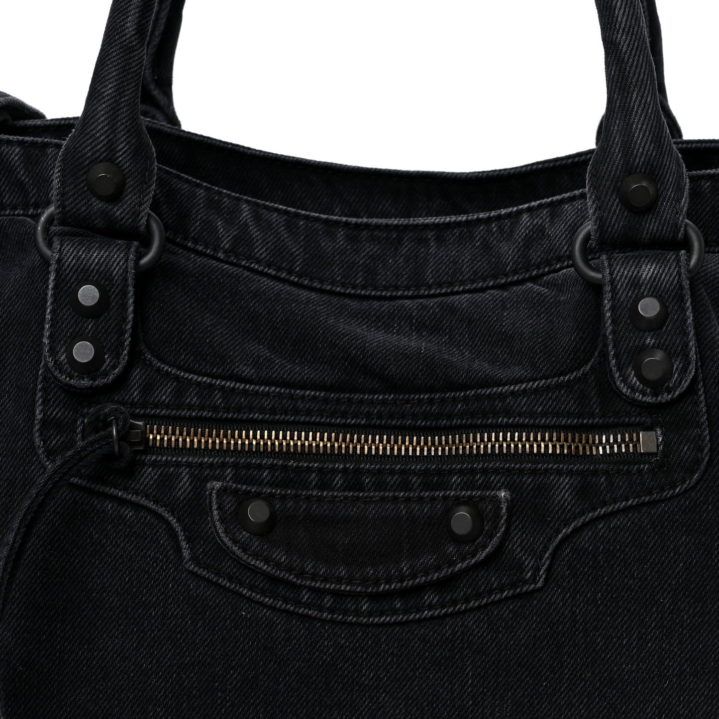 Washed Denim Classic Hardware Medium Le City Black