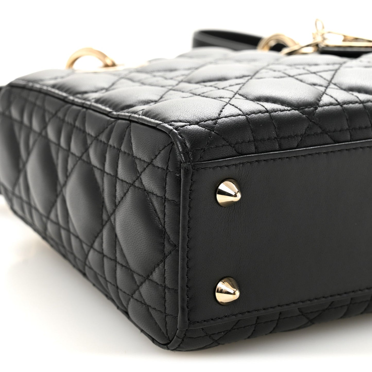 Lambskin Cannage Small My ABCDior Lady Dior Black