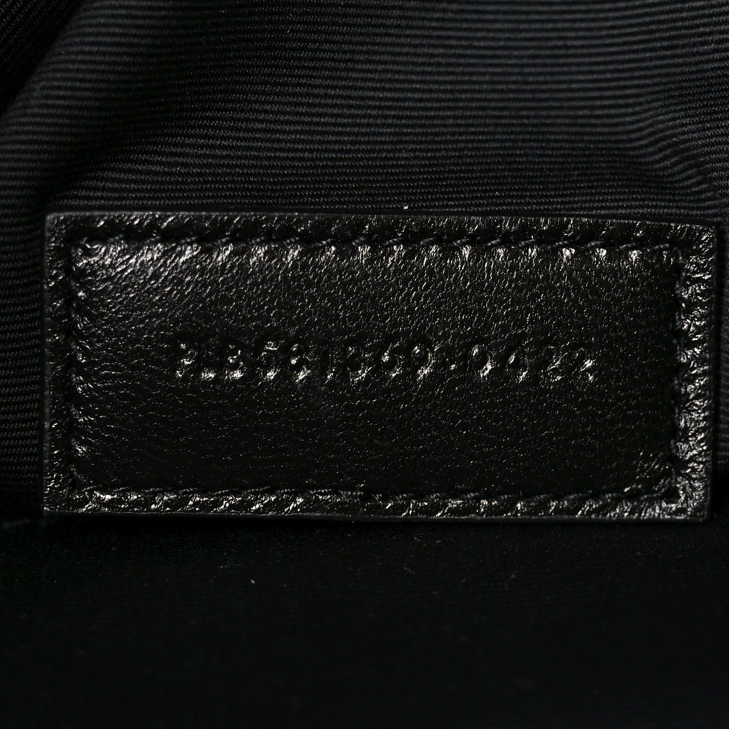 Linen Canvas Rive Gauche Zipped Pouch Black