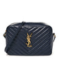 Calfskin Matelasse Monogram Lou Camera Bag Deep Marine