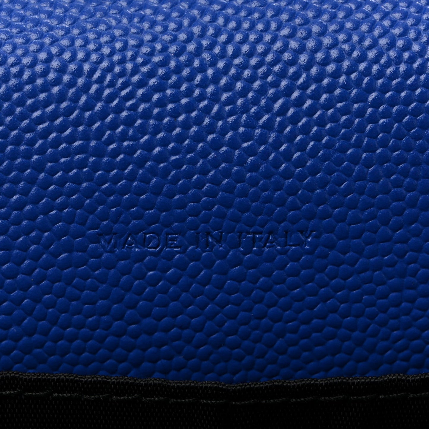 Grain De Poudre Matelasse Chevron Monogram Envelope Chain Wallet Blue Majorelle