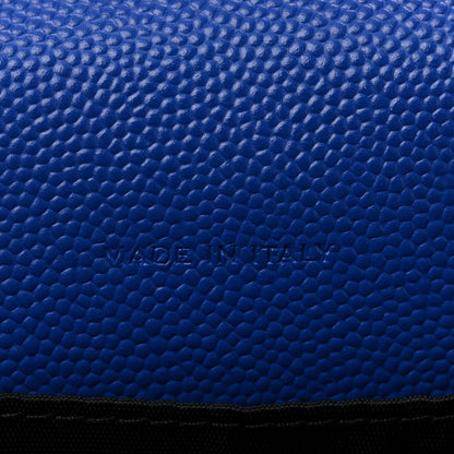 Grain De Poudre Matelasse Chevron Monogram Envelope Chain Wallet Blue Majorelle