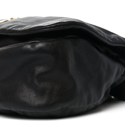 Lambskin Matelasse Monogram Large Jamie 4.3 Black