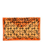 PVC Monogram Printed Envelope Pouch Orange
