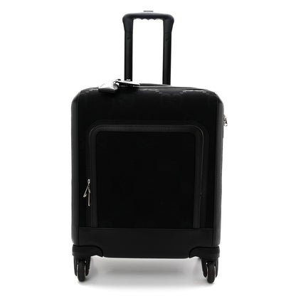 Monogram Jumbo GG Canvas Textured Calfskin Small Carry On Trolley Black