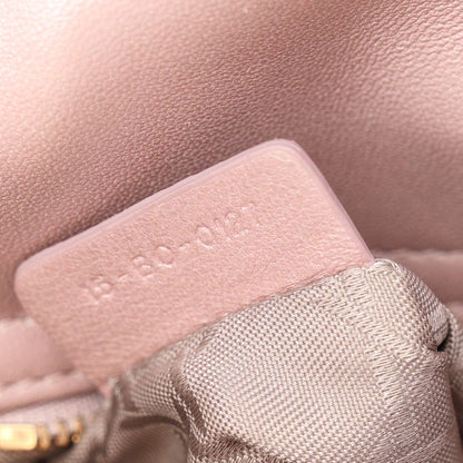 Metallic Lambskin Cannage Mini Lady Dior Lotus