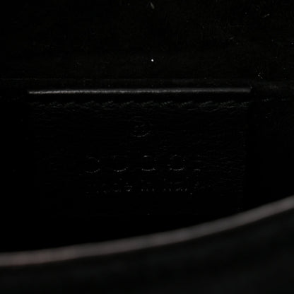 Suede Crystal 1973 Small Chain Shoulder Bag Black
