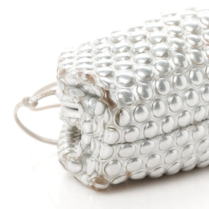 Metallic Fabric Bubble Wrap The Mini Pouch Silver