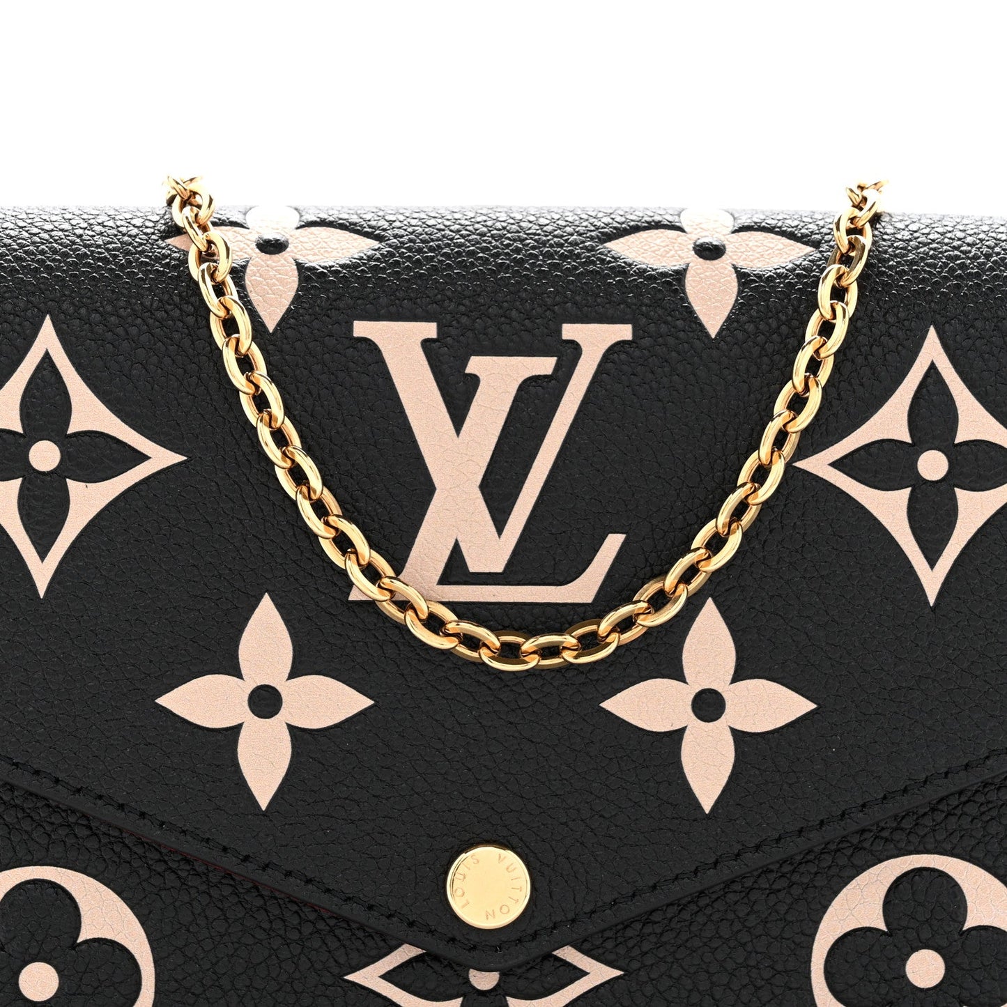 Empreinte Monogram Giant Felicie Pochette Black Beige