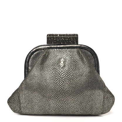 Stingray Degrade Frame Clutch Silver