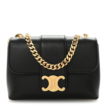 Supple Calfskin Mini Victoire Bag Black