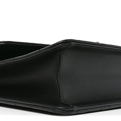 Lambskin Quilted Briefcase Satchel So Black
