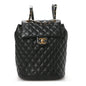 Lambskin Quilted Small Urban Spirit Backpack Black