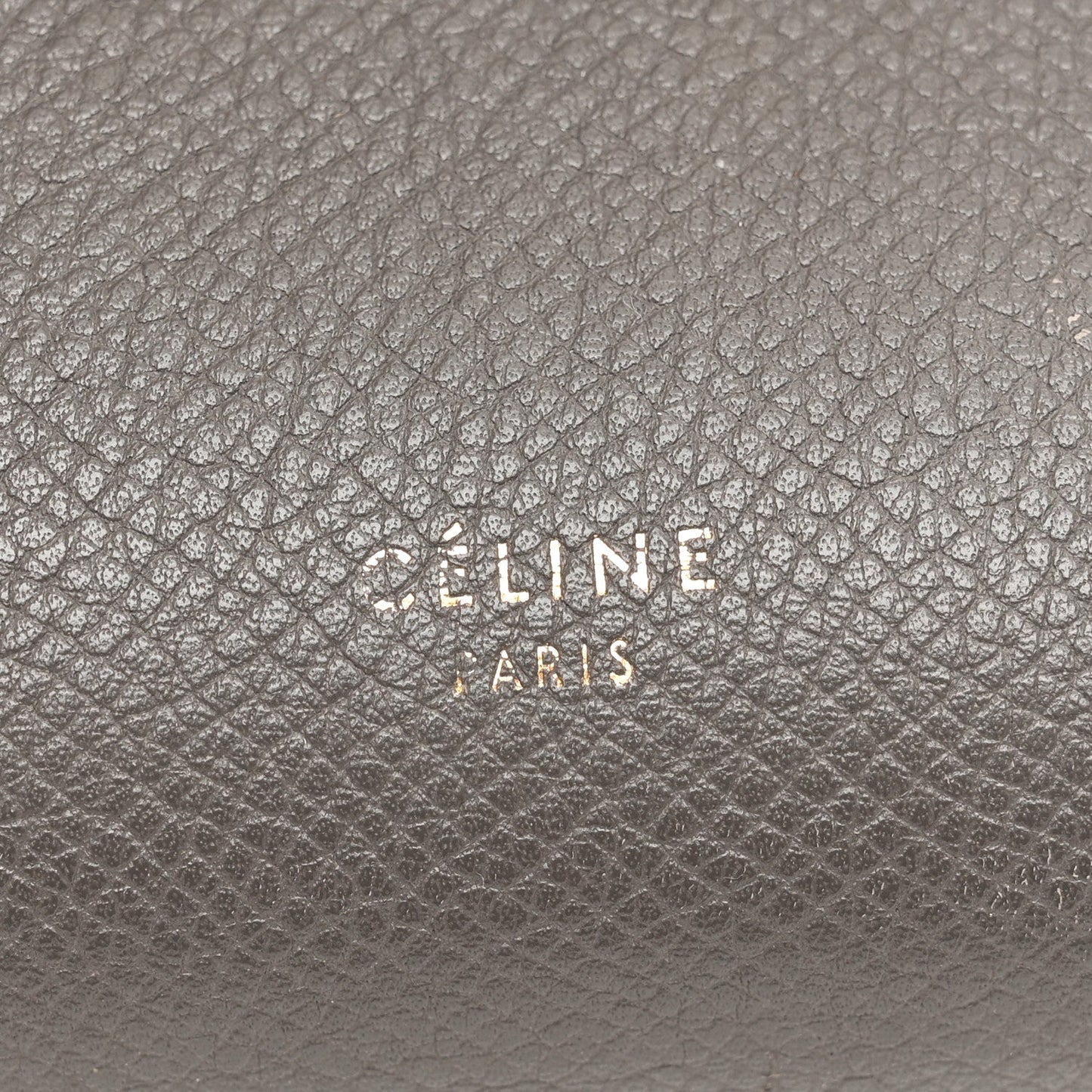 Grained Calfskin Micro Belt Bag Grey