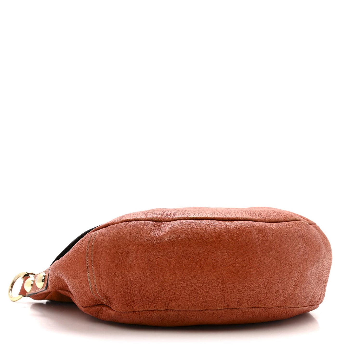 Soft Spongy Calfskin Daria Satchel Burnt Orange