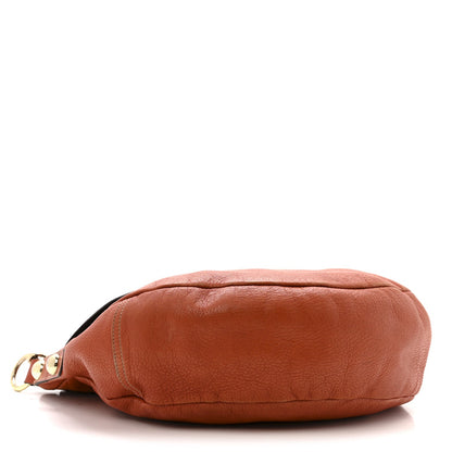 Soft Spongy Calfskin Daria Satchel Burnt Orange