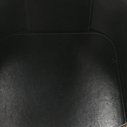 Patent Quilted Top Handle Vanity Case Black