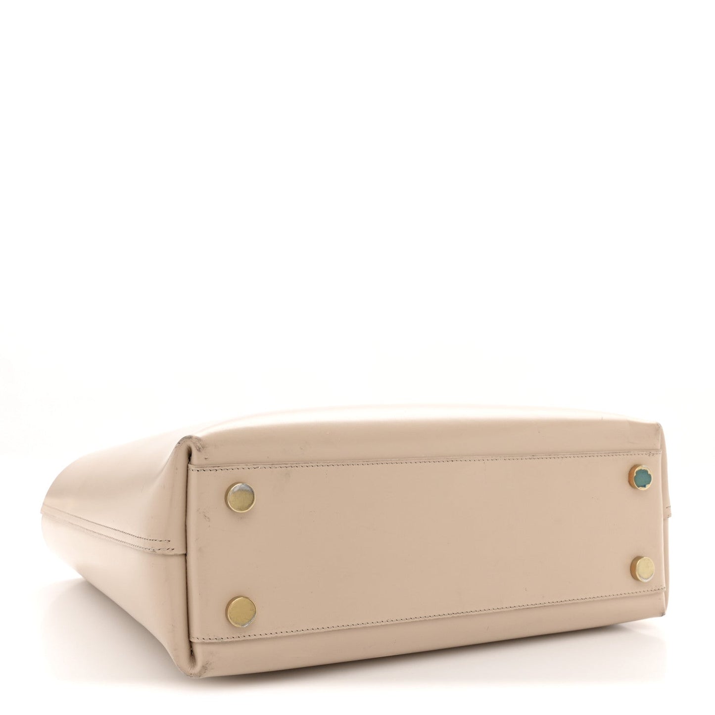 Calfskin Classic Monogram Double Face Tote Nude Powder
