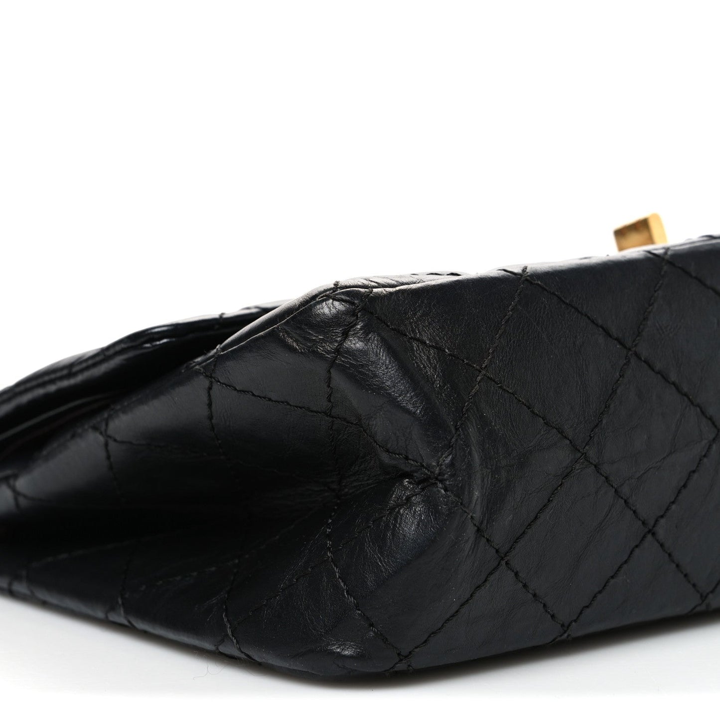 Aged Calfskin Quilted 2.55 Reissue 226 Flap Black