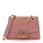 DOLCE GABBANA Smooth Calfskin Small DG Amore Envelope Bag Pink