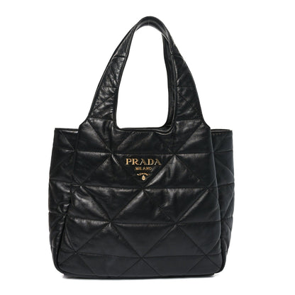 Nappa Quilted Medium Dynamique Tote Black