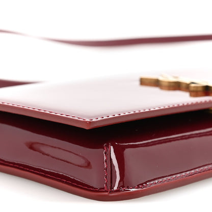 Patent Monogram Phone Holder Crossbody Chataigne