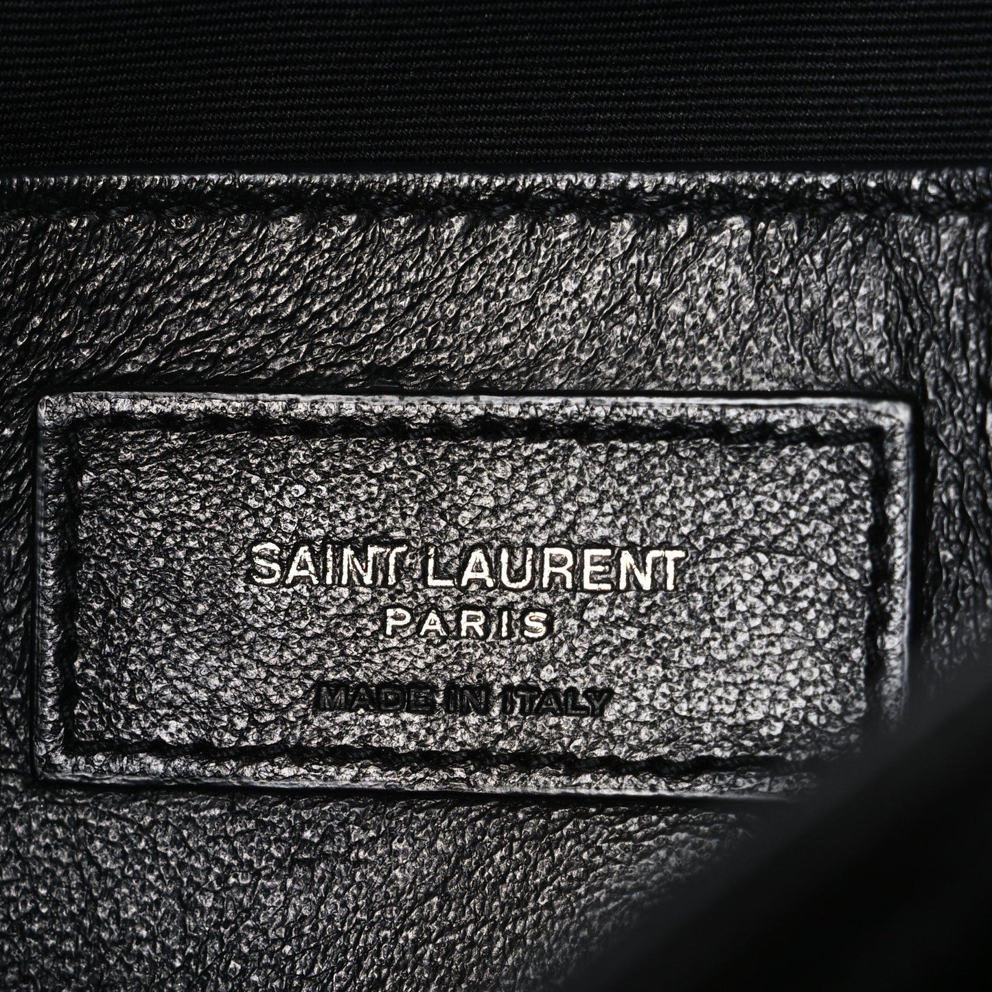 Crinkled Calfskin Matelasse Monogram Baby Niki Chain Satchel Black