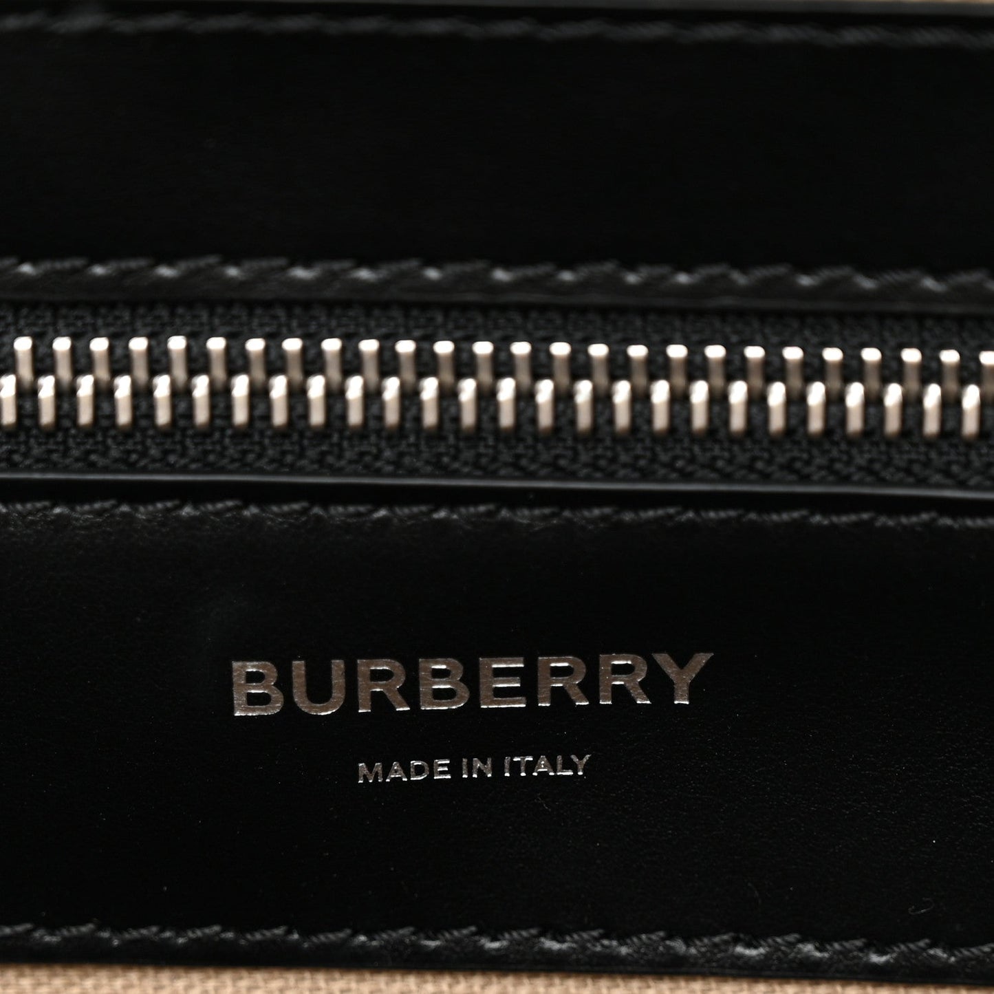 Calfskin Embossed TB Triple Stud Briefcase Black