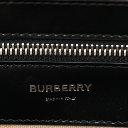 Calfskin Embossed TB Triple Stud Briefcase Black