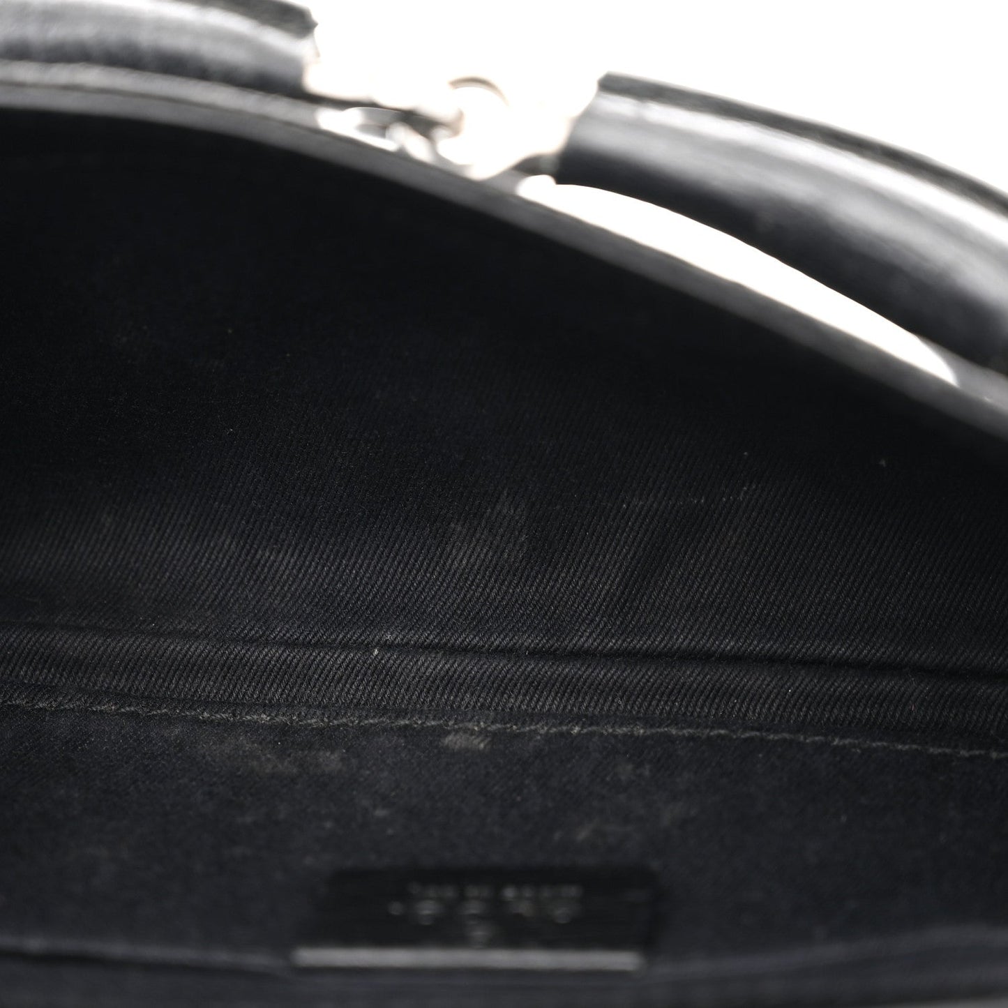 Monogram Horsebit Chain Clutch Black