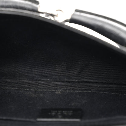 Monogram Horsebit Chain Clutch Black